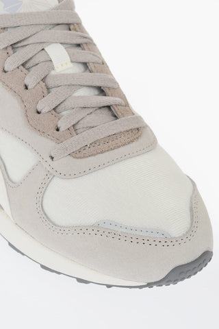 Leather and Fabric DL5000 Low Top Sneakers