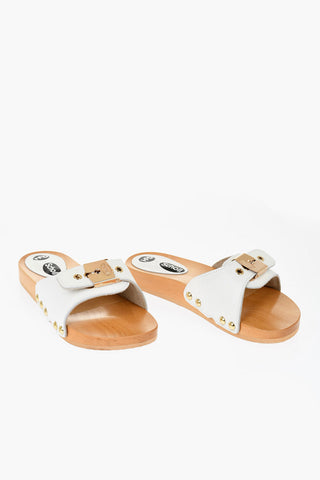 HFD Leather Sandals with Golden-Effect Buckle