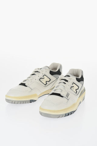 Leather 550 Low Top Sneakers with Contrasting Details