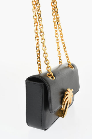 Leather PALM BRIDGE Shoulder Bag with Chain Shouder Strap