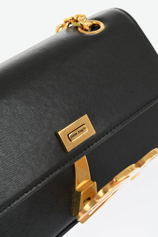 Leather PALM BRIDGE Shoulder Bag with Chain Shouder Strap