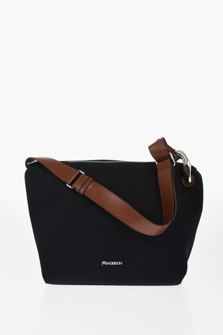 Canvas THE JWA CORNER Shoulder Bag with Leather Details