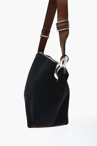 Canvas THE JWA CORNER Shoulder Bag with Leather Details