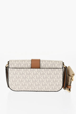MICHAEL Faux Leather Crossboby Bag with All Over Monogram