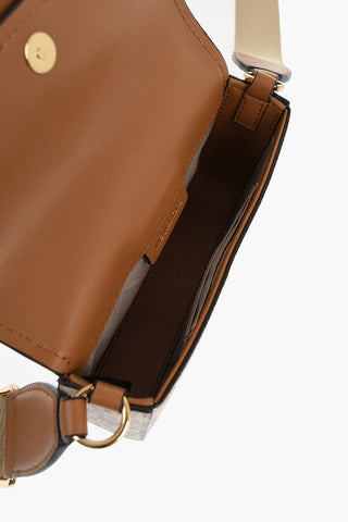MICHAEL Faux Leather Crossboby Bag with All Over Monogram