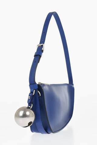 Leather SHIELD SLING Shoulder Bag with Silver-Tone Charm