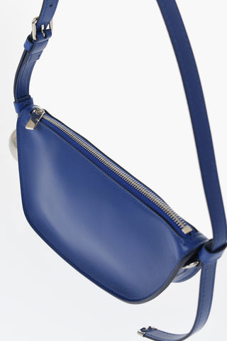 Leather SHIELD SLING Shoulder Bag with Silver-Tone Charm