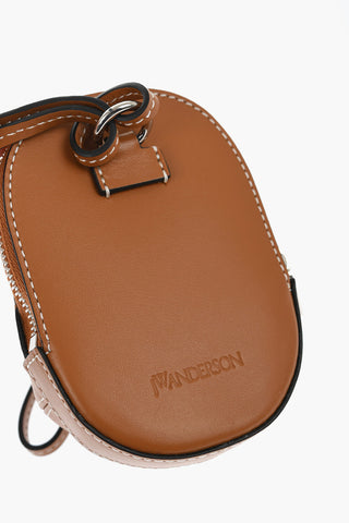 Mini Bag in Pelle con Design a Forma di Cappellino da Baseball