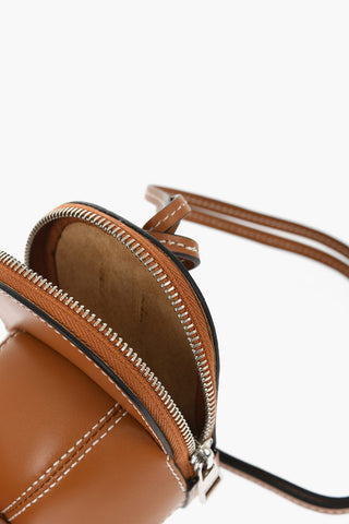 Mini Leather Bag with Baseball Cap Design