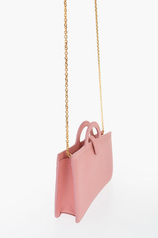 Leather Shoulder Bag with Internal Card-Sized Compartments