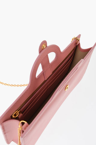 Leather Shoulder Bag with Internal Card-Sized Compartments