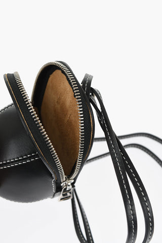 Mini Bag in Pelle con Design a Forma di Cappellino da Baseball
