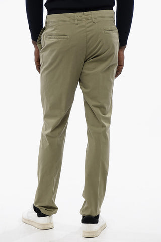 CC COLLECTION Stretch Cotton Chinos Pants with Belt Loops