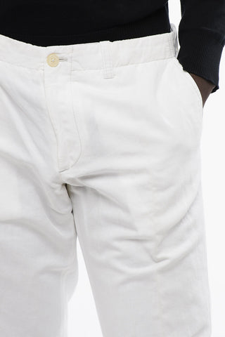ID Linen-blended Pants with Welt Pockets