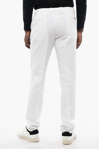 ID Linen-blended Pants with Welt Pockets