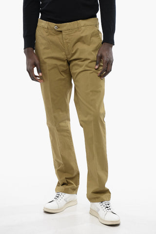 ID Pantaloni Chino in Cotone Stretch con Passanti