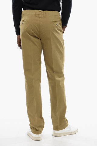 ID Pantaloni Chino in Cotone Stretch con Passanti