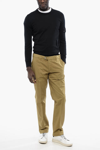 ID Pantaloni Chino in Cotone Stretch con Passanti