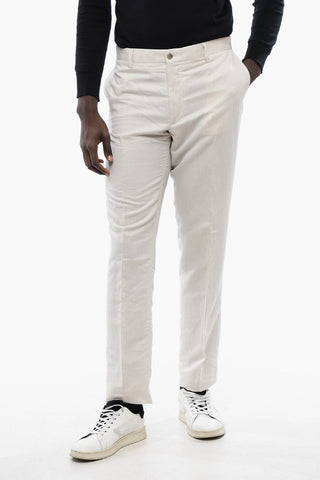 ID Linen-blended IDENTITY Chino Pants