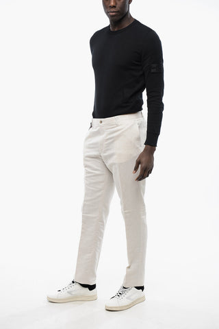 ID Linen-blended IDENTITY Chino Pants