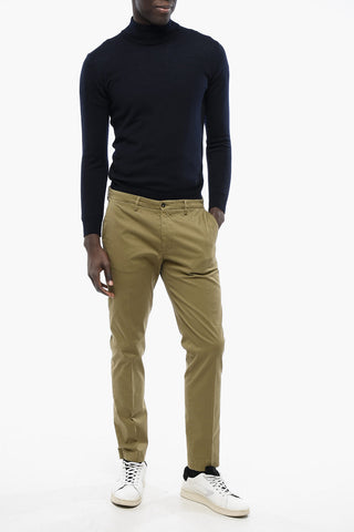 CC COLLECTION Cotton Blend Chinos Pants with Belt Loops