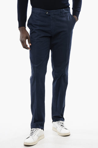 ID Stretched Cotton Chino Pants with 5 pockets