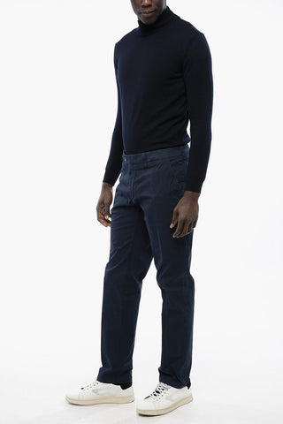 ID Stretched Cotton Chino Pants with 5 pockets
