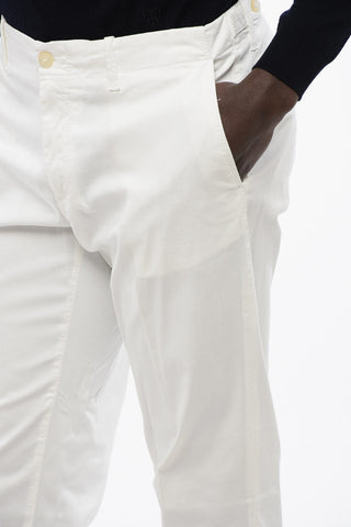 ID Stretch Cotton Chino Trousers with Belt Loops