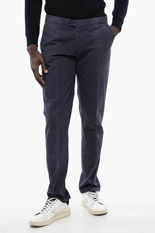 ID Pantaloni Chino in Cotone Stretch con Passanti