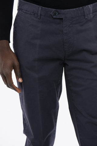 ID Pantaloni Chino in Cotone Stretch con Passanti