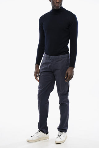 ID Pantaloni Chino in Cotone Stretch con Passanti