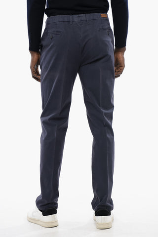 ID Pantaloni Chino in Cotone Stretch con Passanti