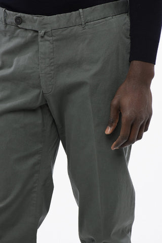 ID Stretch Cotton Chinos Pants with Belt Loops