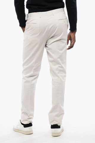 CC COLLECTION Cotton and Cashmere Pants with Scalloped Hem