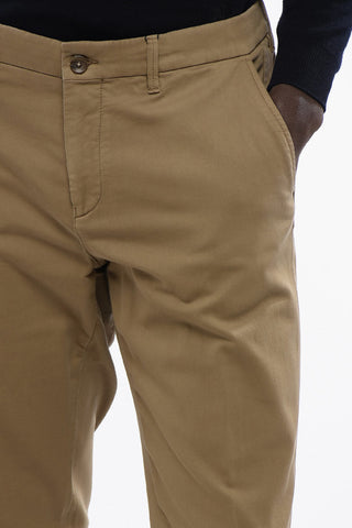 ID Pantaloni Chino in Cotone Stretch con Tasche a Filo