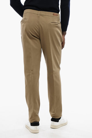 ID Pantaloni Chino in Cotone Stretch con Tasche a Filo