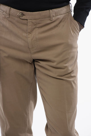 ID Cotton Blend Chinos Pants with Belt Loops