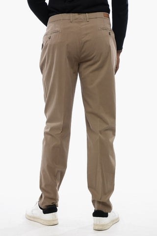 ID Cotton Blend Chinos Pants with Belt Loops
