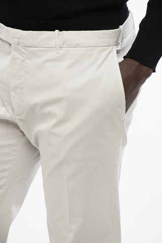 ID Chinohose Aus Stretch-Baumwolle Mit Gürtelschlaufen