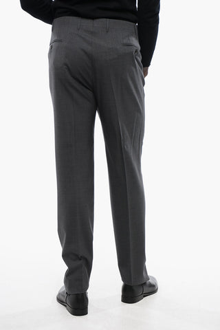 Concealed Closure ACADEMY Virgin Wool Pants