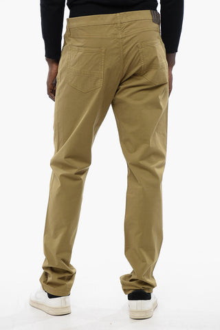 ID Pantaloni 5 Tasche in Cotone Stretch con Passanti