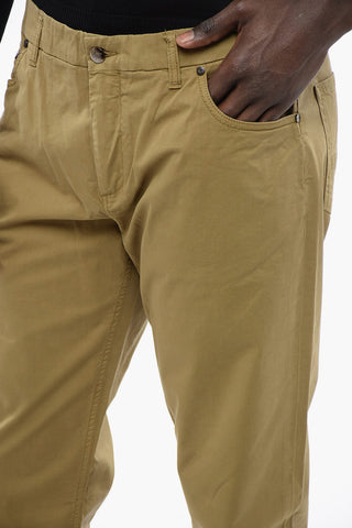 ID Pantaloni 5 Tasche in Cotone Stretch con Passanti