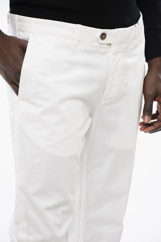 ID Solid-Color Chino Pants with Belt Loops