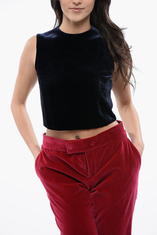 Velour Top PALMIRA with Back Full Zip