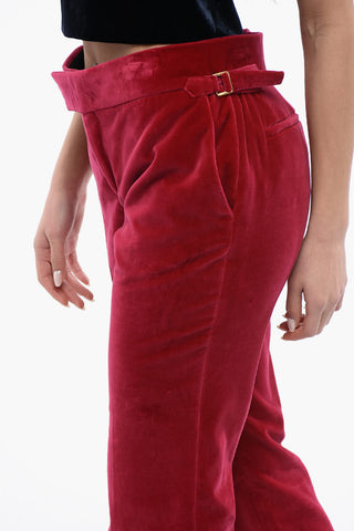 Velvet Pants with 4 Pockets