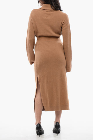 Turtleneck Knitted CANAAN Dress with Belt