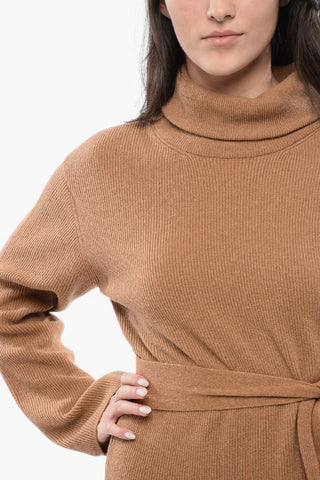 Turtleneck Knitted CANAAN Dress with Belt