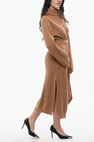 Turtleneck Knitted CANAAN Dress with Belt