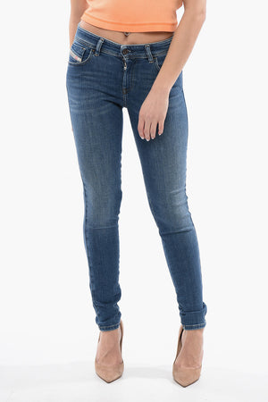 2017 Super-Skinny-Fit-Jeans SLANDY mit mittlerer Leibhöhe 12cm L32