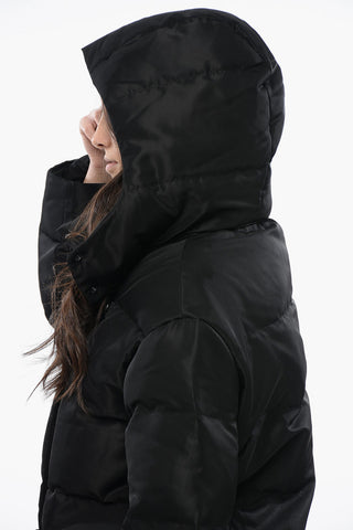 Quilted ALLANA Maxi Jacket with Removable Hood